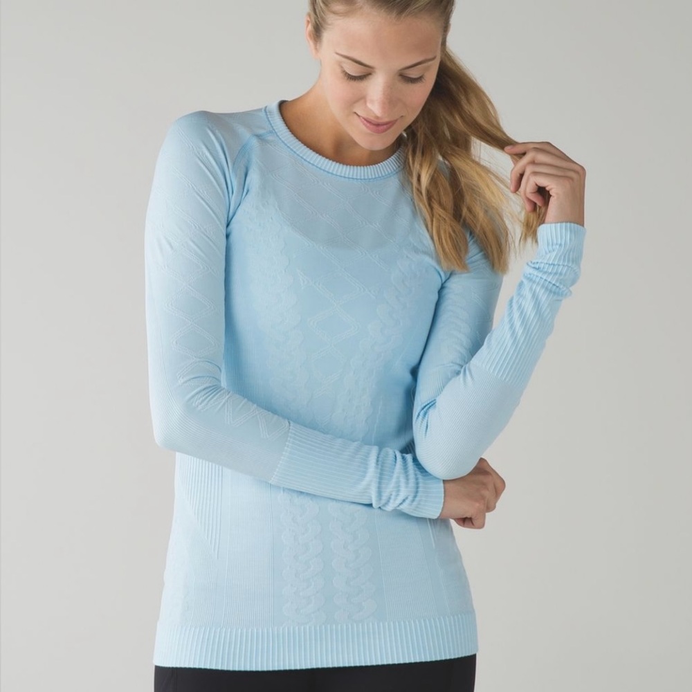 lululemon Rest Less Pullover, Cable Knit Caspian Blue - Picture 2 of 8